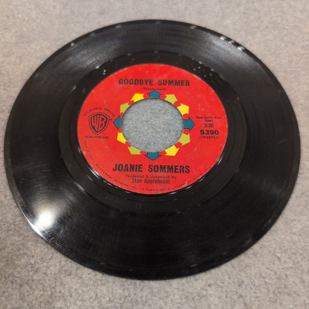 Joanie Sommers Big Man Goodbye Summer Warner‎ Bros 5390 7in 45 RPM Vinyl Record - Picture 4 of 4